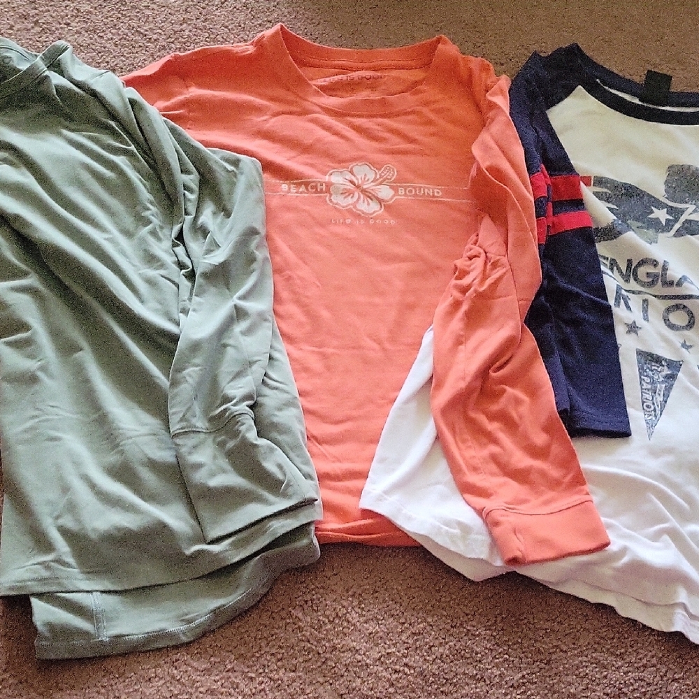 Casual Tee Bundle.  Gap, Eddie Bower, Life Is Good,nfl